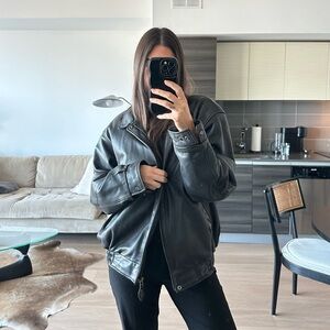 Women's Black Leather Jacket